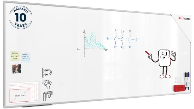 Magnetická tabule 240x120 ALLboards PREMIUM