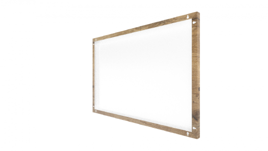 Allboards magnetická bezrámová kovová tabuľa s potlačou 90x60cm - drevená doska