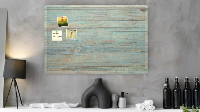 Potlačená korková tabuľa DVOJFAREBNÉ DOSKY 90x60 cm, drevený rám