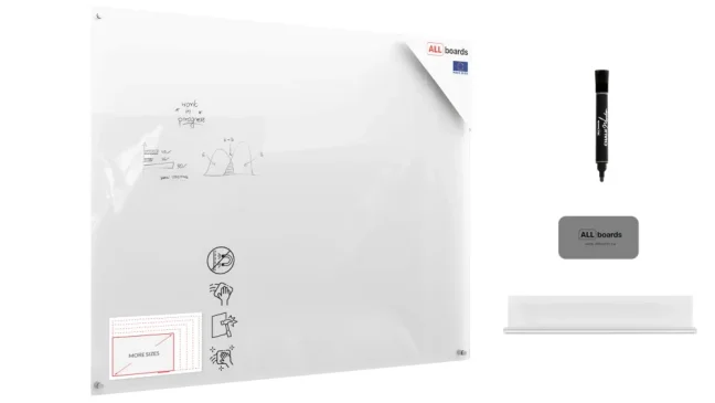Skleněná nemagnetická tabule TRANSPARENTNÍ 150×120 cm