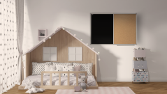 Korková a magnetická kriedová tabuľa COMBI v hliníkovom ráme - 120x90 cm