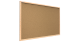 Korková tabule s dřevěným rámem 90x60 cm+ dřevěný bukový stojan