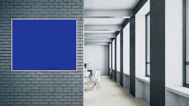 Allboards textilní nástěnka 150x120 cm (modrá)