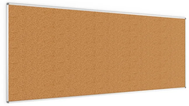 Korková nástěnka v hliníkovém rámu 300x120cm