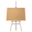 Korková tabuľa s dreveným rámom 90x60 cm+ drevený bukový stojan