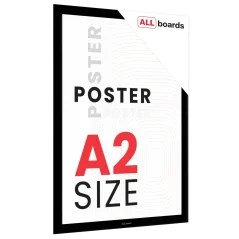 Plakátový rám A2 OWZ – černý, zacvakávací