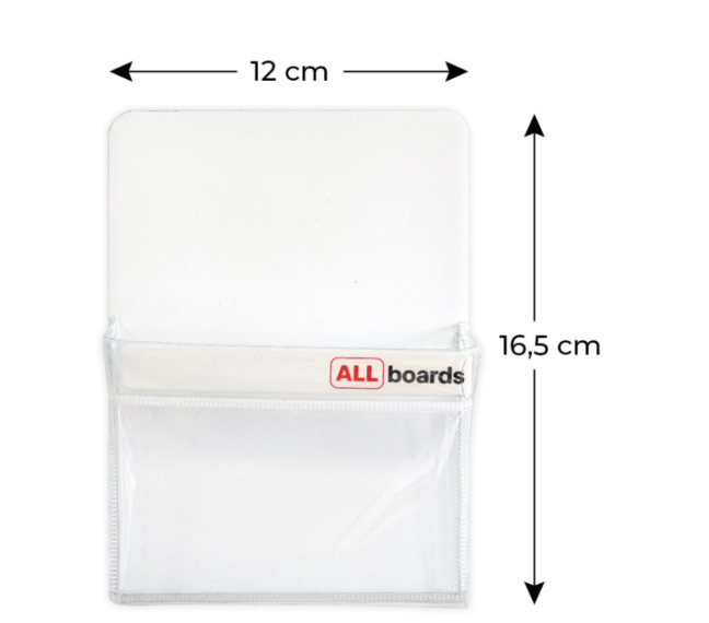 Univerzálny magnetický držiak z PVC na fixky Biely