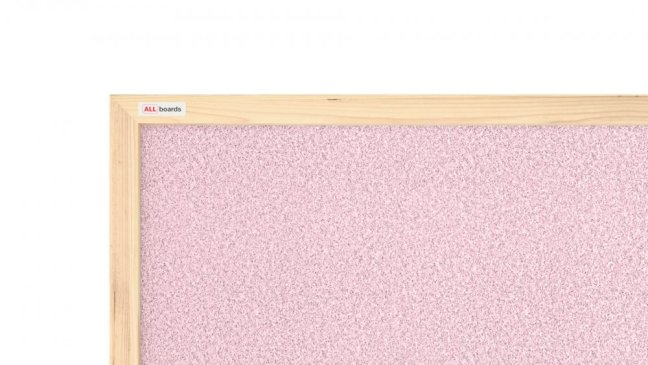 ALLboards korková tabule v dřevěném rámu 60x40 cm- PINK