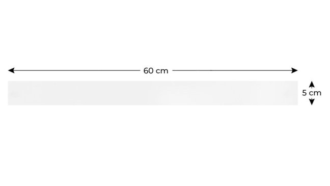 Magnetická tabuľa SLIMboard bezrámová zmazateľná za sucha 60x5 cm