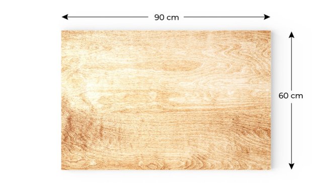 Magnetická tabule METALboards, masivní dřevo 90x60 cm