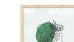 Magnetický obraz- portrét ženy zelený č.1 60x40cm v přírodním dřevěném rámu