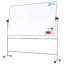Mobilní tabule TM Idea, oboustranná, otočná, za sucha stíratelná, magnetická, 200x120 cm – řada FLEX