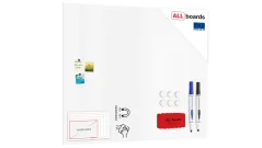 Magnetická tabule SLIMboard bezrámová smazatelná za sucha 150x120 cm + PŘÍSLUŠENSTVÍ ZDARMA