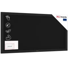 Čierna kriedová tabuľa 120×60 cm – ČIERNY lakovaný drevený rám