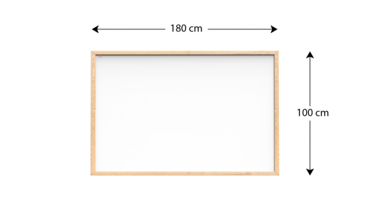 Magnetická tabule 180x100 ALLboards NATURAL