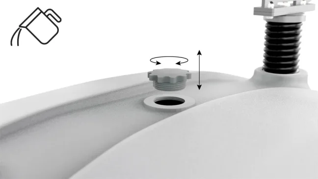 Reklamné Áčko A1 OWZ Waterbase – STRIEBORNÝ hliníkový rám