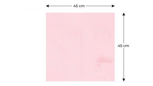 Magnetická skleněná tabule Bubblegum 45x45 cm