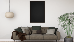 Tabuľa čierna kriedová v čiernom drevenom ráme 60x40 cm