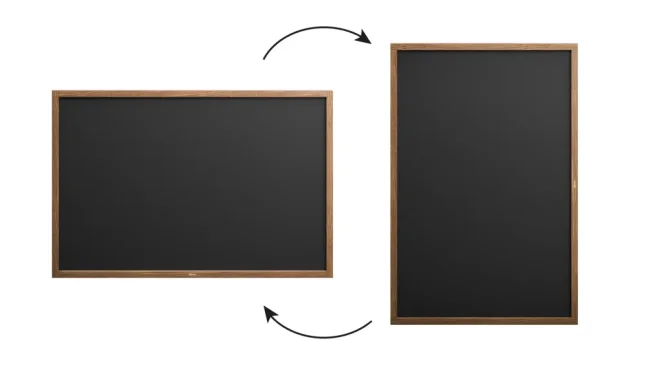Tabule černá křídová v dřevěném rámu 150x100 cm
