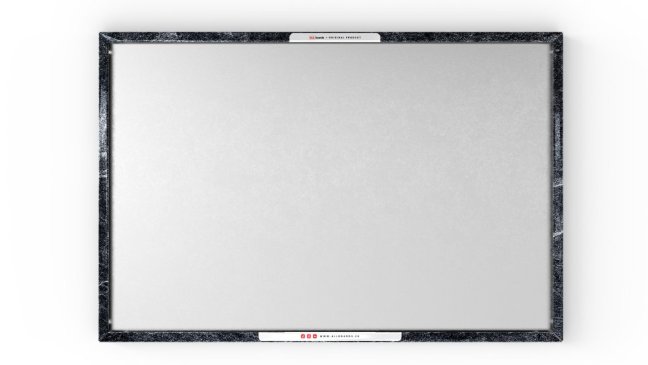 Magnetická tabuľa METALboards tmavý kameň 90x60 cm