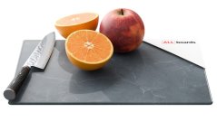 Sklenená doska na krájanie ANTRACITOVÝ MRAMOR 30 × 20 cm