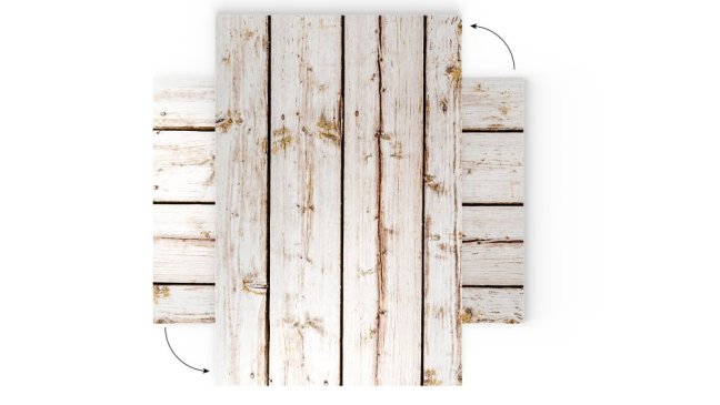 Magnetická tabuľa METALboards biela prkna 90x60 cm