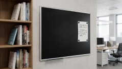 Černá magnetická tabule 100x80 cm,  rám Premium EXPO