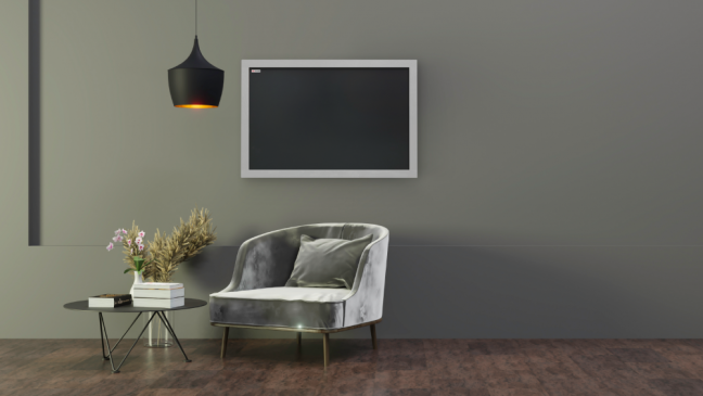Allboards tabuľa čierna kriedová v drevenom ráme 90x60 cm