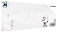 Sklenená magnetická tabuľa 300×120 cm PREMIUM SUPERWHITE