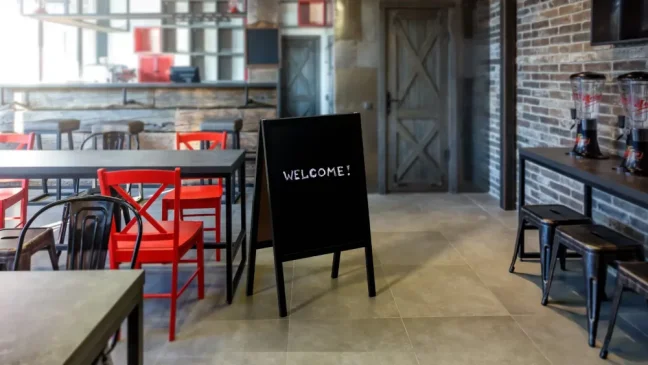 Reklamní áčko s křídovou tabulí 100x50 cm- černé