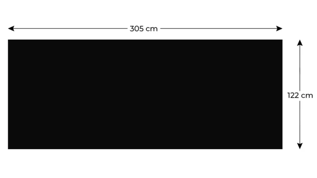 Bezrámová magnetická kriedová tabuľa magnetický panel SLIMboard 300x120 cm