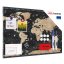 Allboards magnetická bezrámová kovová tabuľa s potlačou 60x40cm – mapa sveta