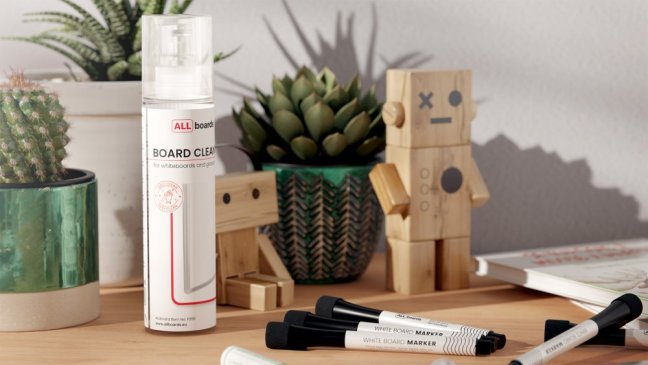 Allboards prípravok na čistenie bielych tabúľ 250 ml