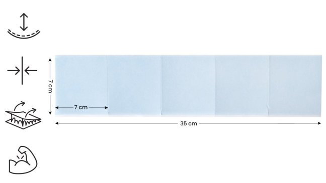 Oboustranná pěnová páska (čtverce) 7×7 cm – sada 5 ks
