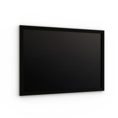 Černá křídová tabule 90x60 cm, dřevěný rám, ČERNÁ ECO