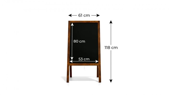 Reklamní áčko s křídovou tabulí 118x61 cm