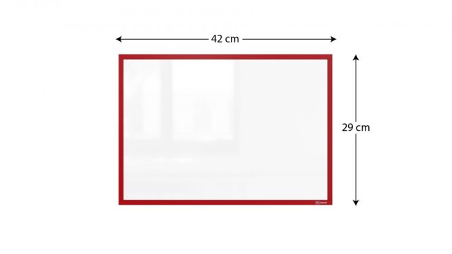 Magnetická kapsa na papier A3 - červená