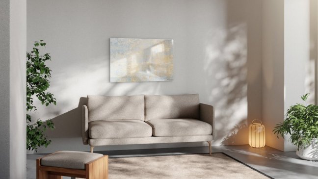 Magnetická tabule METALboards zlatý beton 90x60 cm