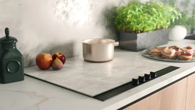 Skleněná krájecí deska BETON II 60 × 52 cm