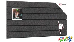 Filcové panely na stenu 60×60 cm tmavosivé