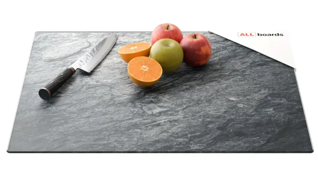 Sklenená ochranná doska GRANIT / SKALA / KAMEŇ 60 × 52 cm – kuchynská doska na krájanie, ochranná doska, sklenený podnos