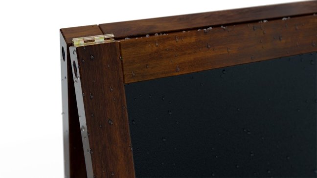 Magnetický křídový reklamní stojan voděodolný 100 × 49,5 cm KLASICKÁ HNĚDÁ