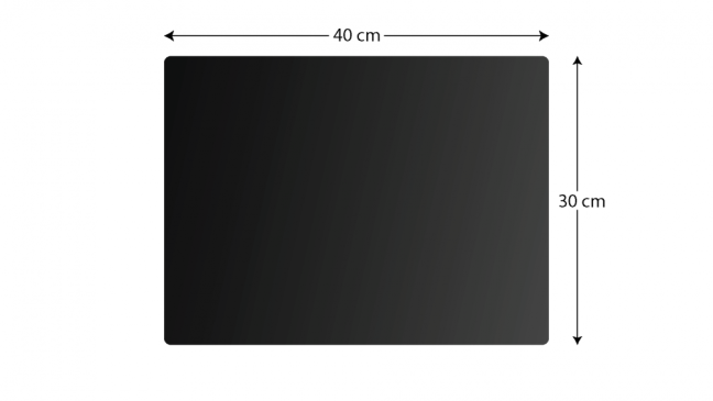 Sklenená kuchynská doska BLACK 30x40cm - doska na krájanie - ochranná doska