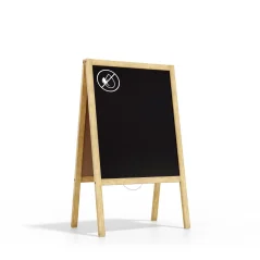 Reklamní áčko s křídovou tabulí 100x50 cm-přírodní rám