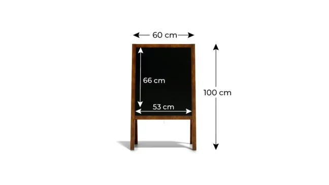 Reklamní áčko s křídovou tabulí 100x50 cm