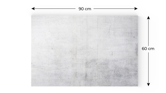 Magnetická tabuľa METALboards cement 90x60 cm