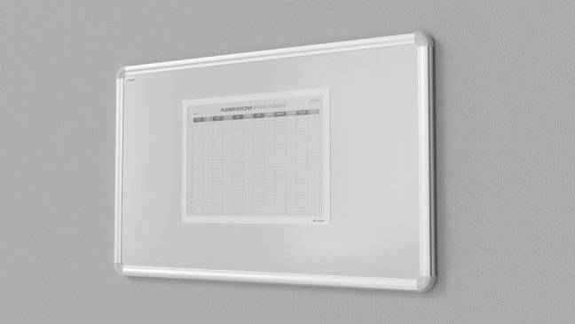 Magnetická kapsa na papír A4 - bílá