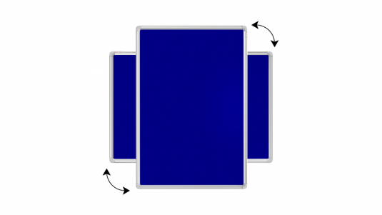 Allboards textilní nástěnka 90x60 cm (modrá)