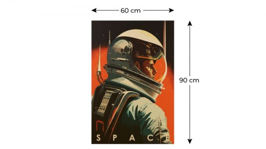 Obraz Zamyslený Kozmonaut 90x60 ALLboards CANVAS