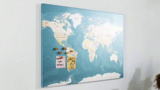 Obraz Mapa světa 90x60 ALLboards CANVAS